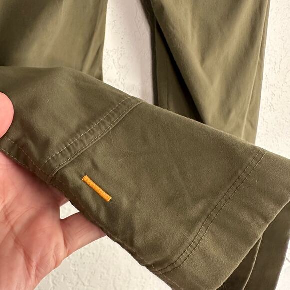 Lucy Olive Green Crop Stretchy Athletic Pants Drawstring Yoga Loungewear Size XS - Picture 4 of 6